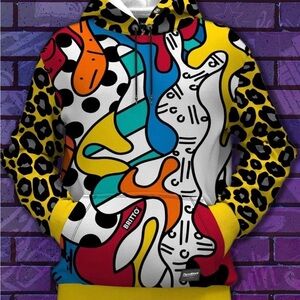 Britto Multicolor Bomber Jacket